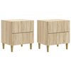vidaXL Dulap de noapte 2 buc. Stejar Sonoma 43 x 34,5 x 48 cm