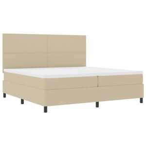 vidaXL Pat cu arc LED cu headboard Gri deschis și alb. 200 x 200 cm