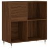 vidaXL Dulap pentru discuri stejar maro 84,5x38x89 cm lemn compozit