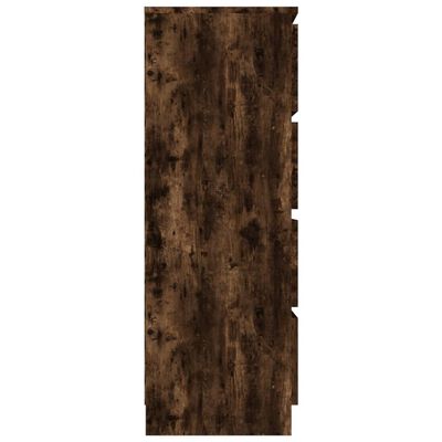 vidaXL Servantă, stejar fumuriu, 60x35x98,5 cm, lemn prelucrat