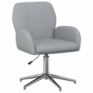 vidaXL Scaun de birou rotativ 54 x 58 x 90 cm Gri deschis Țesătură