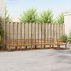 vidaXL Set de canapele de exterior 6 pcs natural Lemn Solid de Acacia