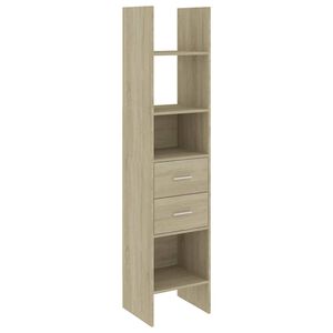 vidaXL Bibliotecă, stejar Sonoma, 40x35x180 cm, lemn prelucrat