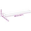 vidaXL Set de perne pentru palet 2 pcs Bej 200 x 40 x 8 cm