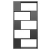 vidaXL Bibliotecă/Separator cameră, negru lucios, 80x24x155 cm, PAL