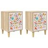 vidaXL Dulap de noapte MAINZ 2 buc. Stejar Sonoma 36 x 33 x 50 cm