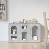 vidaXL Bufet Gri din beton 100 x 35 x 59 cm Lemn compozit