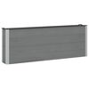 vidaXL Strat &icirc;nălțat de grădină 2 buc. Negru 200 x 30 x 72 cm
