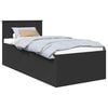 vidaXL Cadru de pat cu headboard Negru 120 x 200 cm Lemn compozit