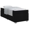 vidaXL Cadru de pat cu saltea Negru 90 x 190 cm țesătură