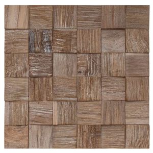 vidaXL Panou de perete 11 buc. natural 30 x 30 x 2 cm