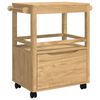 vidaXL Troler de Bucătărie FLORO Maroniu cerat 72,5 x 45 x 80 cm