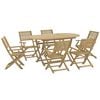vidaXL Set mobilier de grădină, 7 piese, lemn masiv de acacia