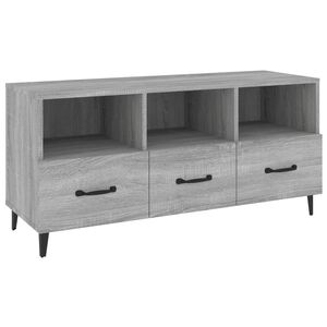 vidaXL Comodă TV, gri sonoma, 102x35x50 cm, lemn compozit