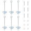 vidaXL Ancoră de Păm&acirc;nt 6 pcs Argintiu &Oslash;10 x 30 cm Metal Galvanizat
