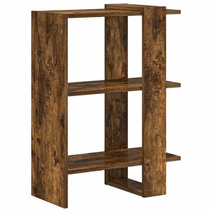 vidaXL Raft pentru cărți 2 niveluri 52 x 25 x 71,5 cm Lemn prelucrat