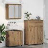 vidaXL Set de mobilier pentru baie cu sertar 3 pcs Stejar Artizanal