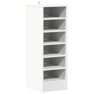 vidaXL Pantofar, alb, 31,5x35x90 cm, PAL