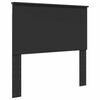 vidaXL Pat cu storage cu headboard Negru 100 x 200 cm Lemn compozit