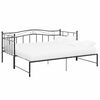 vidaXL Cadru pat canapea extensibilă, negru, 90x200 cm, metal