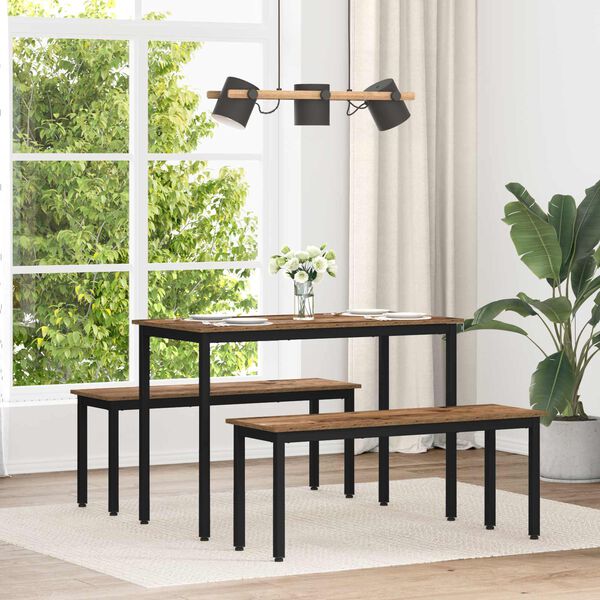 vidaXL Mese de sufragerie METAL