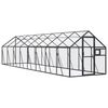 vidaXL Volieră de păsări, antracit, 1,79x8x1,85 m, aluminiu