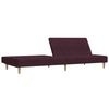 vidaXL Canapea extensibilă cu 2 locuri, violet, textil