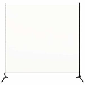 vidaXL Separator de cameră, alb, 175x180 cm, textil
