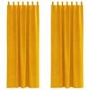 vidaXL Perdele opace 2 pcs Galben muștar 140 x 260 cm Catifea