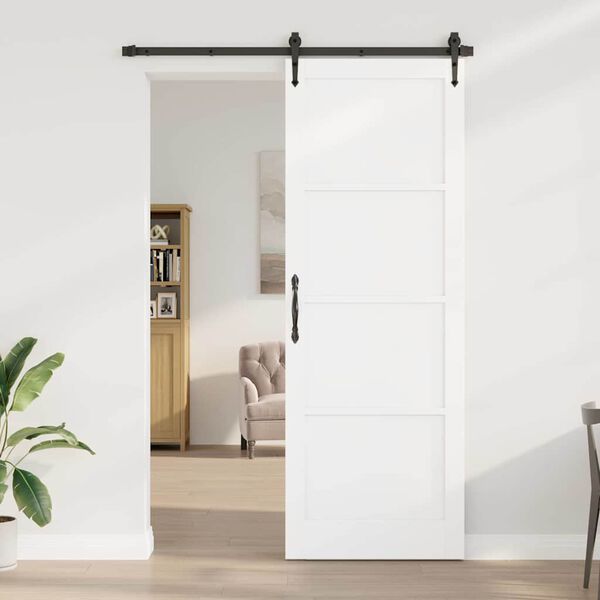 vidaXL Ușă de interior ORKDAL Alb 83 x 232 cm placaj