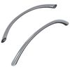 vidaXL M&acirc;nere 2 buc. Argintiu 107 x 3.6 x 23 mm Oţel inoxidabil
