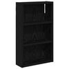 vidaXL Dulap de perete pentru baie Stejar Negru 30 x 10 x 50 cm