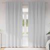 vidaXL Perdele Opaque cu Inel 2 pcs Gri Deschis 260 x 140 cm Poliester