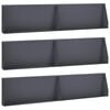 vidaXL Zid de sprijin 6 buc. 100 x 12 x 30 cm Oțel Antracit