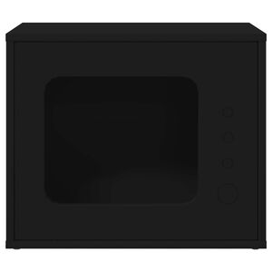 vidaXL Casa pentru pisici Negru 51 x 30 x 42 cm Lemn compozit