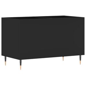 vidaXL Dulap pentru discuri, negru, 74,5x38x48 cm, lemn prelucrat