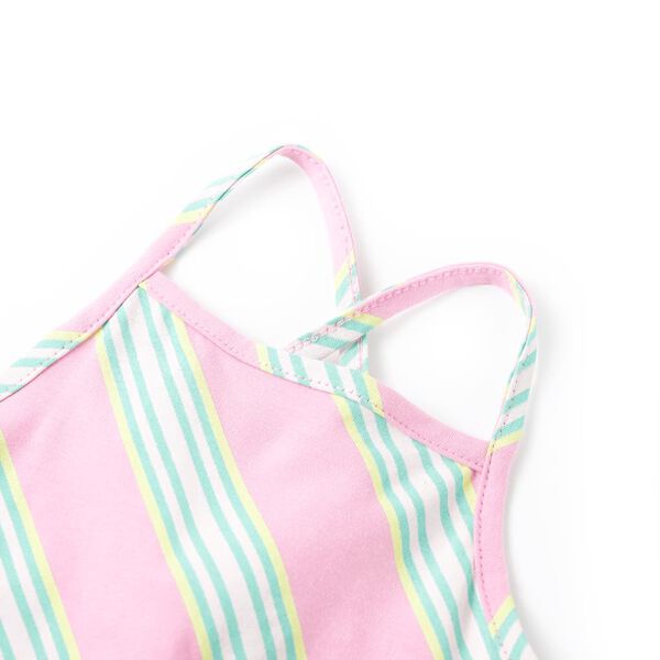 Rochie pentru copii cu șnur, fără mâneci, roz, 92