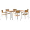 vidaXL Set dining pentru exterior 7 buc. 180 x 90 x 75 cm