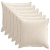 vidaXL Husă pentru pernă 6 buc. HOUTEN Crem 70 x 70 cm