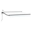 vidaXL Cort electric retractabil Alb și antracit 2,5 x 2 m