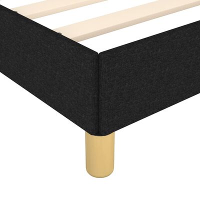 vidaXL Cadru de pat, negru, 80x200 cm, material textil