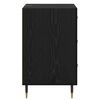 vidaXL Dulap de noapte Stejar Negru 40 x 40 x 66 cm Lemn compozit