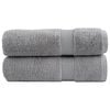 vidaXL Prosoape de baie premium, SOLUND 2 buc gri 100x150cm 600gsm