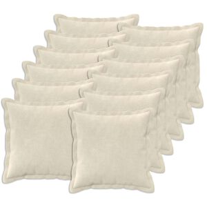 vidaXL Husă pentru pernă 12 buc. HOUTEN Crem 40 x 40 cm