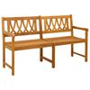 vidaXL Bancă de exterior natural 150 x 55,5 x 90 cm