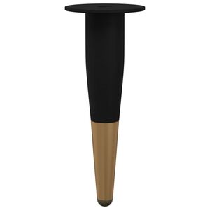 vidaXL Picioare de mobilă 2 buc. Negru și Aur &Oslash; 40 x 98 mm Fier
