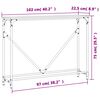 vidaXL Măsuță consolă, stejar maro, 102x22,5x75 cm, lemn prelucrat