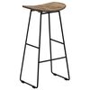 vidaXL Scaune de bar, 2 buc., lemn de tec reciclat