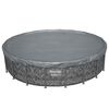 Bestway Husă pentru piscină &Oslash;6,1 m Rotund Poliester Gri