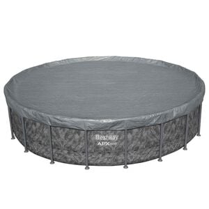 Bestway Husă pentru piscină &Oslash;6,1 m Rotund Poliester Gri